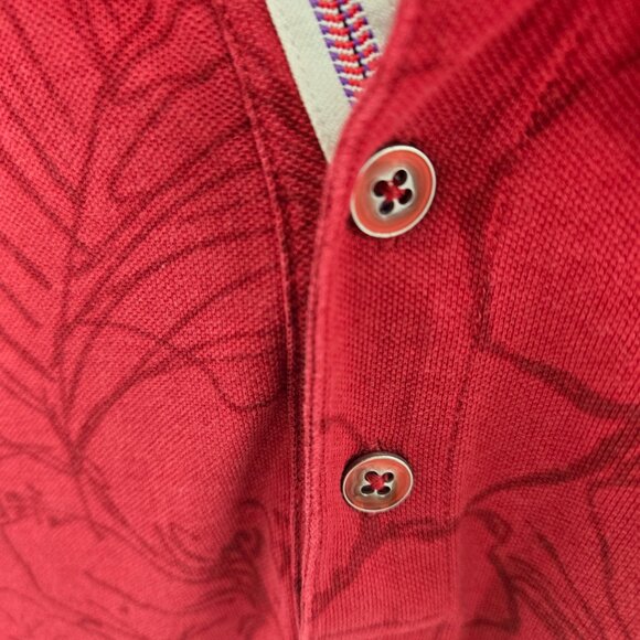 Tommy Bahama Red Santiago MLB Washington Nationals 100% Cotton Polo Shirt Large - Picture 6 of 12